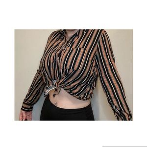 Striped Button Up